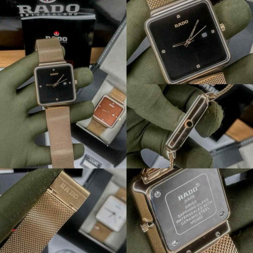 Rado_Diastar Quartz Square RoseBlack