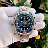 Omega seamaster planet ocean 600m silver rose gold blue dial