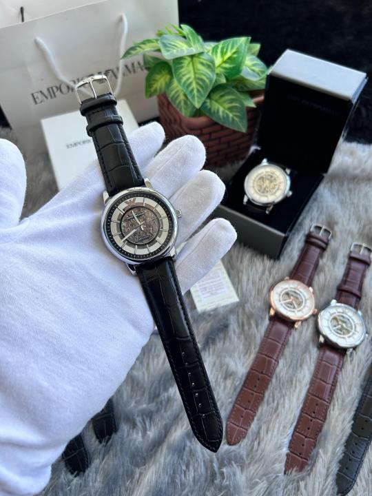Emporio Arma_i Meccanico Automatic Silver Black W134