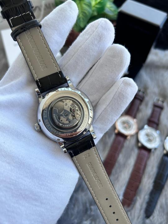 Emporio Arma_i Meccanico Automatic Silver Black W134