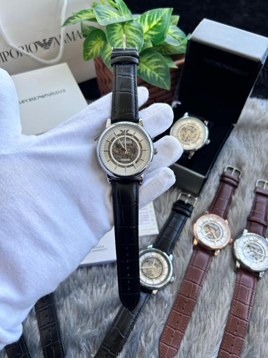 Emporio Arma_i Meccanico Automatic Black Silver White W136