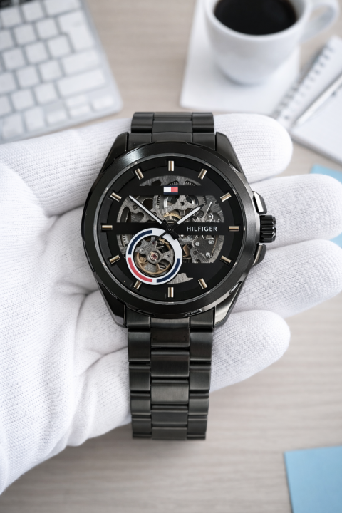 Tommy_Hilfiger Automatic New Full Black AT404