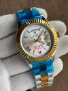 ROLEX_DAYDATE_GOLD_TWOTONE_WHITE_ROMAN_DIAL_AT299