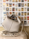 Polene Beri Textured Leather Shoulder Bag With Box And Dust Bag (White) (P06594)