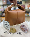 Polene Beri Textured Leather Shoulder Bag With Box And Dust Bag (Brown) (P06594)
