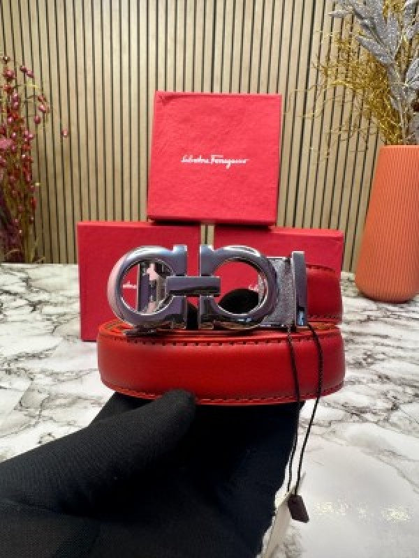 SALVATORE_FERRAGAMO PREMIUM LADIES BELT [RED]