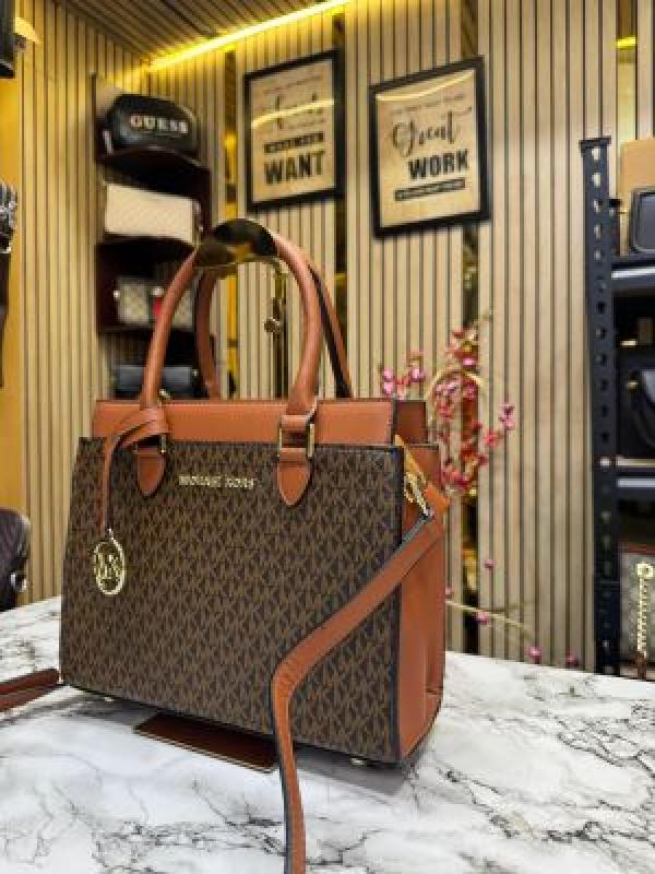 Michael_Kors Satchel Shoulder Bag With Dust Bag Includes Logo (Brown)