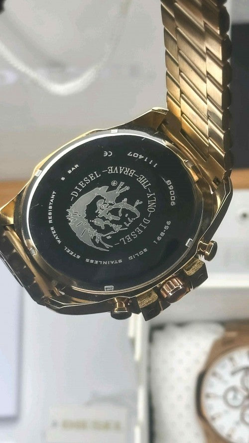 DIESEL_ 10 BAR ROSE GOLD WHITE DIAL