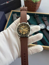 Tommy_Hilfiger Automatic premium silicon brown W326