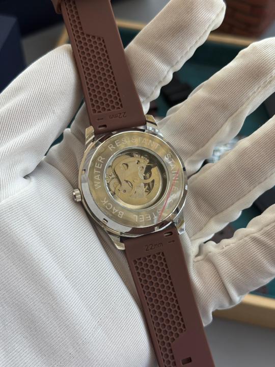 Tommy_Hilfiger Automatic premium silicon brown W326