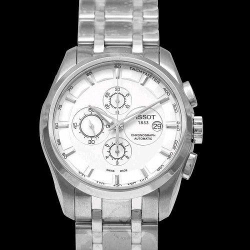 Tissot_couturier ultra premium silver white