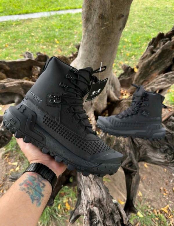 Under Armou_rr HOVR Infil Waterproof Tactical Boots black 606