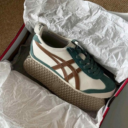 Onitsukaa Tiger Mexico 66 Green Cream Brown fix