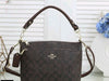 COAC_H SIGNATURE HANDBAG WITH OG BOX AND DUST BAG PREMIUM QUALITY (COFFEE)