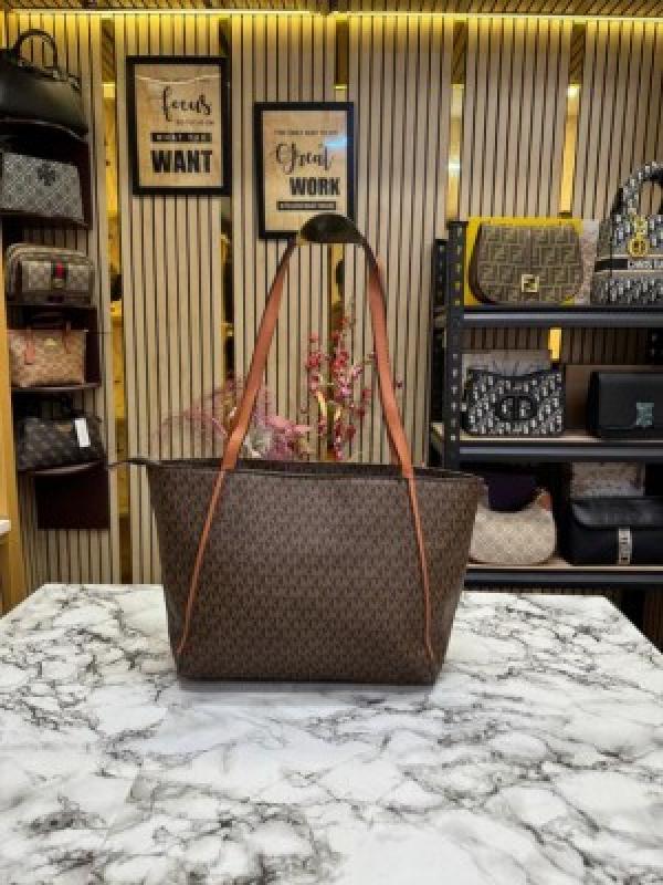 MICHAEL_KORS WHITNEY SIGNATURE SHOULDER BAG WITH DUST BAG PREMIUM QUALITY (COFFEE BROWN) (V-0679)