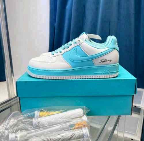 nikee airforce 1 x tiffany grey blue for her sale