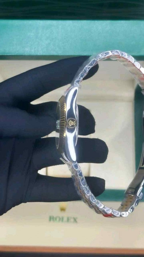 rollex_date just black gold diamond