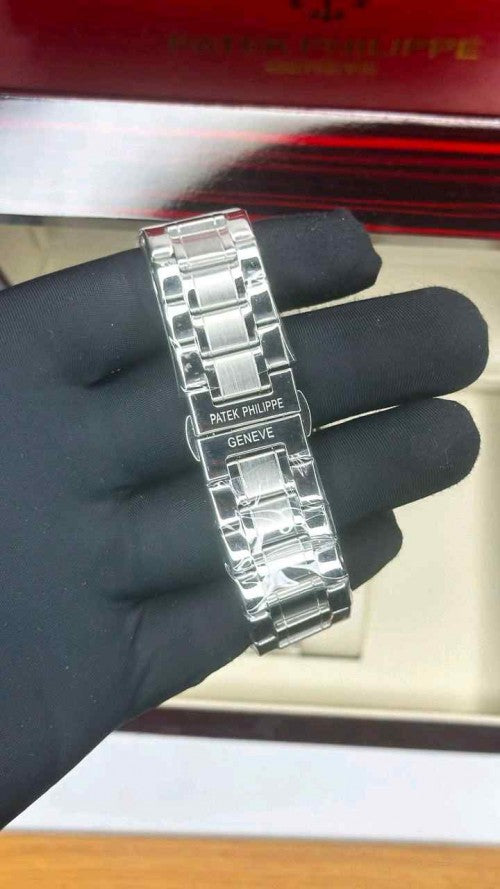 PATEK_ PHILIPPE_ AUTOMATIC OPEN HEART SILVER BLACK