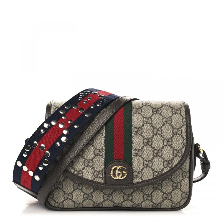 Gucc_i GG Supreme Canvas Leather Shoulder Bag With Double Box And Dust Bag (S-722117)