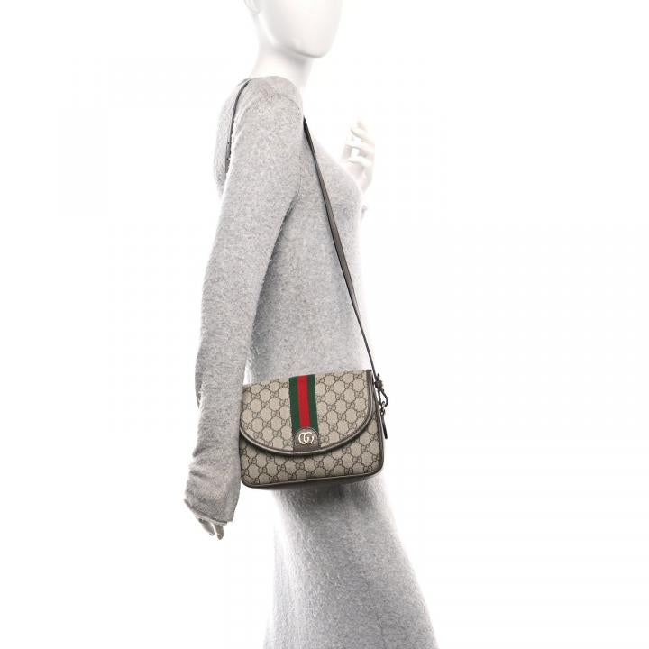 Gucc_i GG Supreme Canvas Leather Shoulder Bag With Double Box And Dust Bag (S-722117)