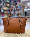Michael_Kors Sullivan Side Cut Tote Bag With Dust Bag (Brown)