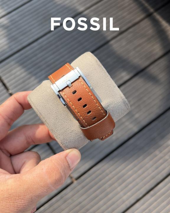 Fossi_l Bronson Chronograph Luggage Leather