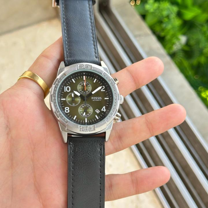 Fossii_l Bronson Chronograph Luggage Leather