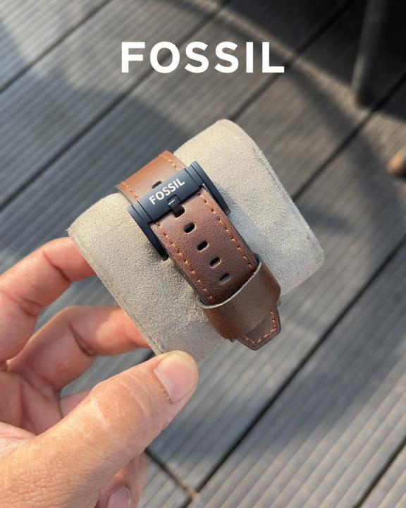 Fossii_l Bronson Chronograph Luggage Leather