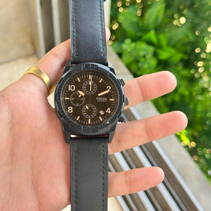 Fossi_l Bronson Chronograph Luggage Leather