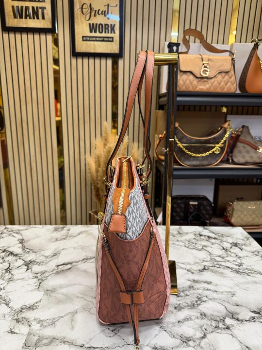 Michael_Kors Voyager Premium Quality Tote Bag With Dust Bag (Coffe Brown)