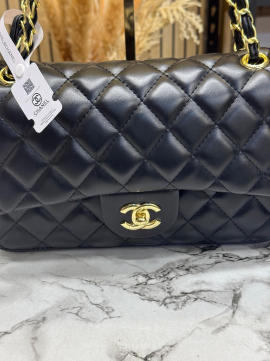 Chane_l Quilted Flap Closure CC Logo With Original Packaging (Black-1112)