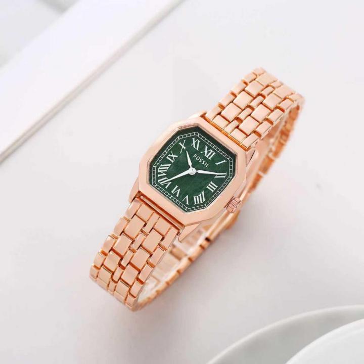 Fossiil Women Harlow RoseGold Green