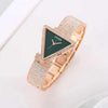 Guess Triangle Women Diamond Rosegold Green