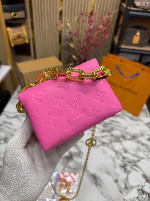 loui_vuitton coussin nano bag with og double box premium quality (pink)