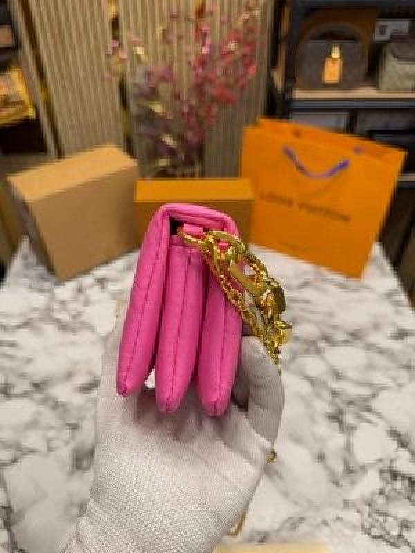 loui_vuitton coussin nano bag with og double box premium quality (pink)