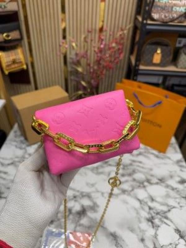 loui_vuitton coussin nano bag with og double box premium quality (pink)