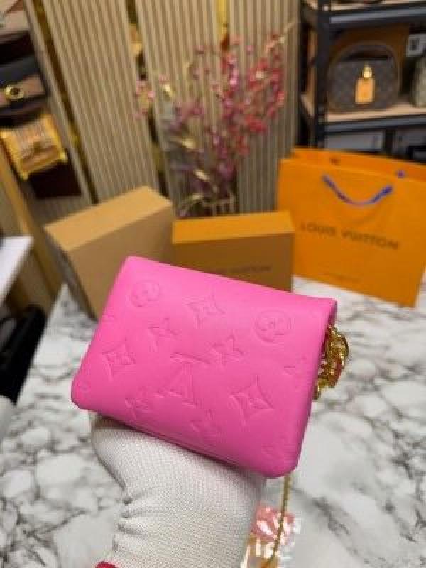 loui_vuitton coussin nano bag with og double box premium quality (pink)