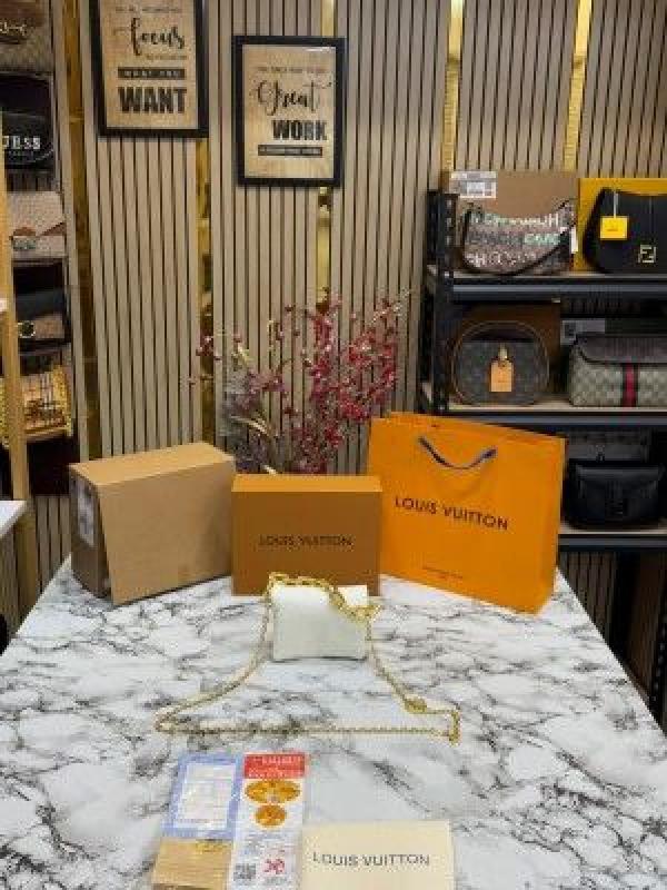 loui_s vuitton coussin nano bag with og double box premium quality (white)