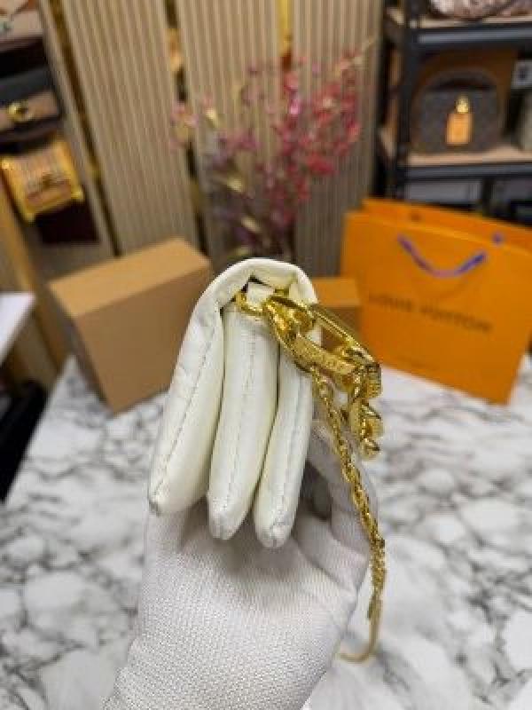 loui_s vuitton coussin nano bag with og double box premium quality (white)