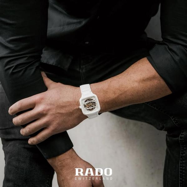 Radd_o true square automatic ceramic- white-gold