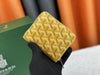 Goyar_d Chevron Compact Zipper Wallet With Box (Yellow) (AAA60067)