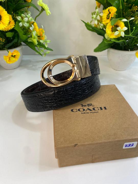 COAC_H REVERSE BELT WID OG BOX DUST BAG 233