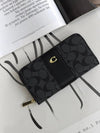 Coac_h Chelsea C Panel Zip Wallet With Box (AAA60017) (Black-Black)