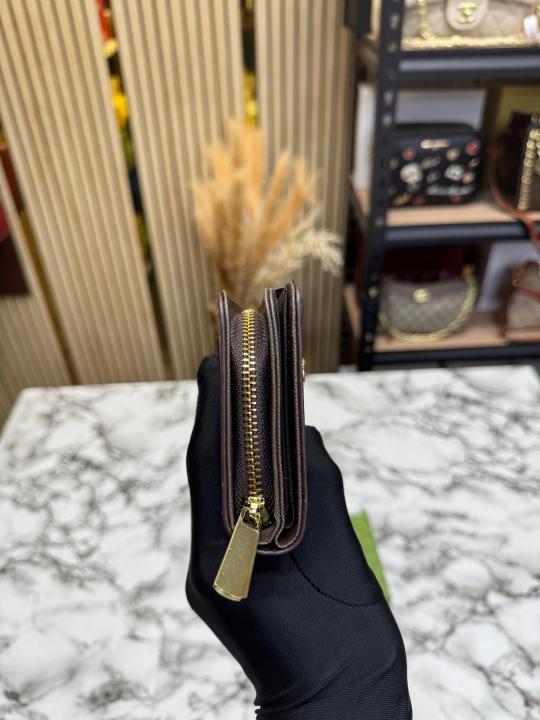 Gucc_i GG logo Compact Snap Closer Long Wallet With Box (61306) (Apricot)