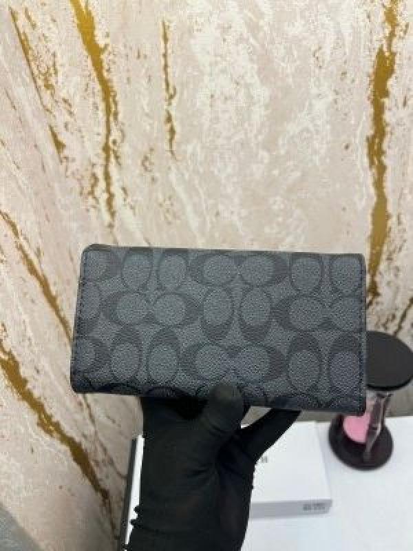 COAC_H PREMIUM LONG WALLET WITH OG BOX 2168 BLACK