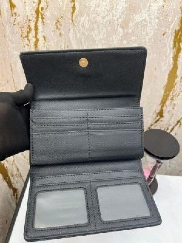 COAC_H PREMIUM LONG WALLET WITH OG BOX 2168 BLACK