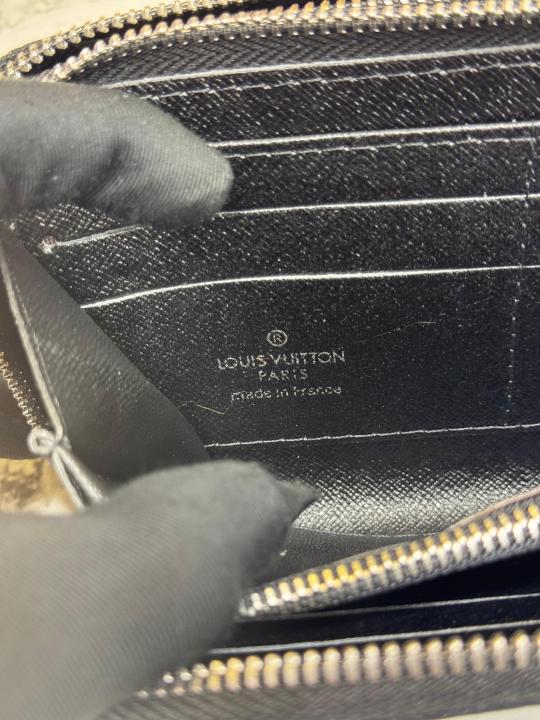 Loui_s Vuitton Premium Dual Zipper Wallet With Box (078) (Black-Monogram)