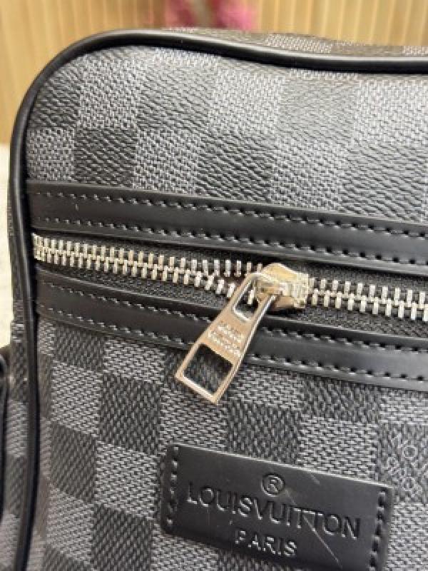 Loui_s Vuitton Danube Side Bag Premium Quality With Dust Bag (Black Checks)