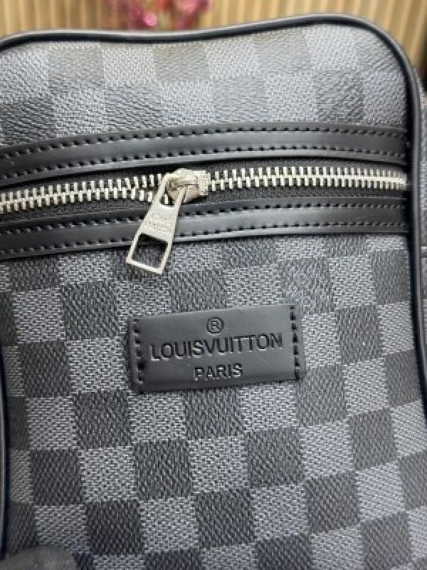 Loui_s Vuitton Danube Side Bag Premium Quality With Dust Bag (Black Checks)