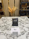 DIO_R CANNAGE QUILTED ZIPPER WALLET INCLUDES BOX AND DUST BAG (DXD001-BLACK)